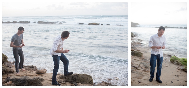While Heidi and I were off taking photos, Brendan and Danny skipped rocks and looked for sea glass. 