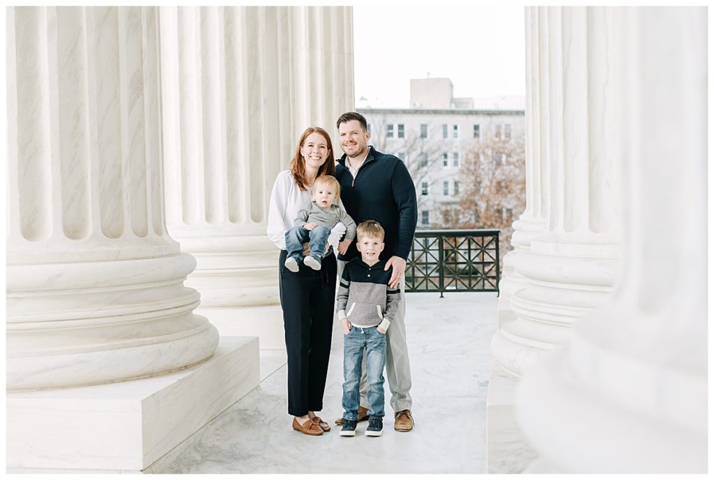 family photos at the Supreme Court 