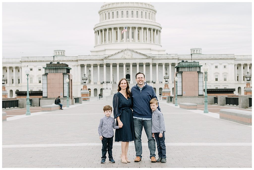 A Winter Family Session at the U.S. Capitol 