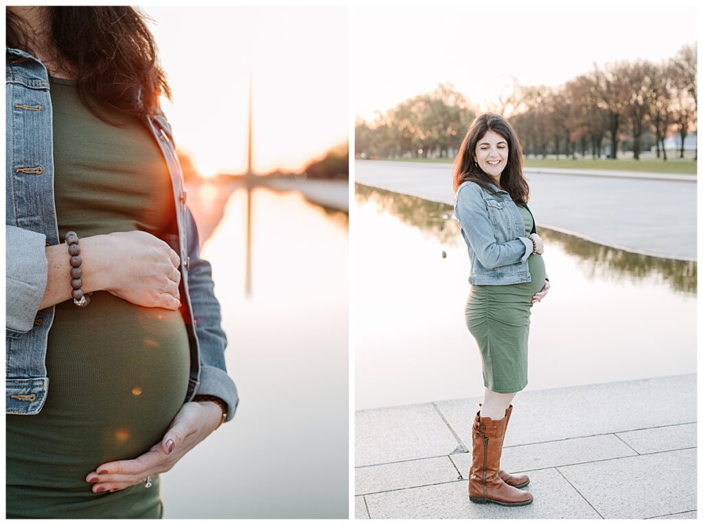 Maternity Session at the Lincoln Memorial