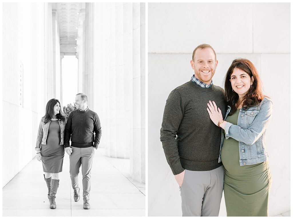 Maternity Session at the Lincoln Memorial