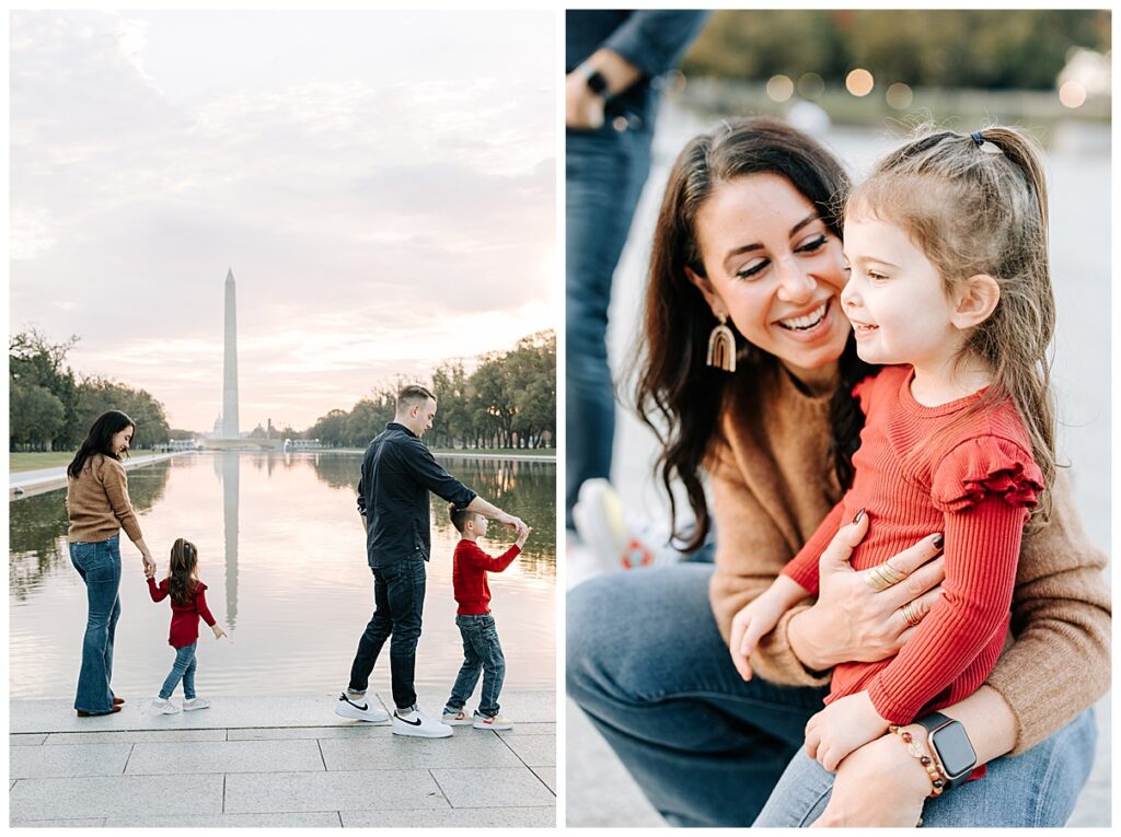 Family Photos at the Lincoln Memorial