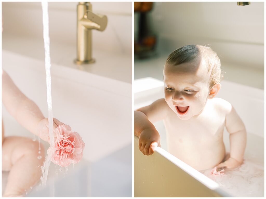 Baby in the Kitchen Sink