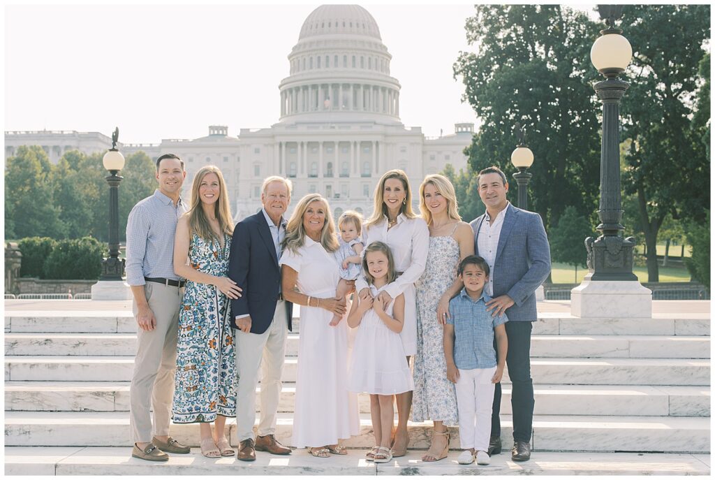 Extended Family Portraits in front of the Capitol Building